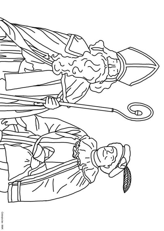Saint Nicolas et père fouettard