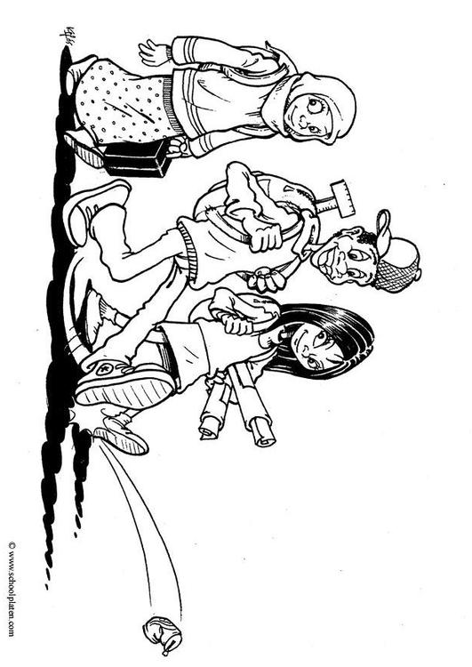 trois enfants immigrés