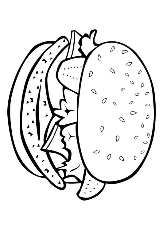 un hamburger
