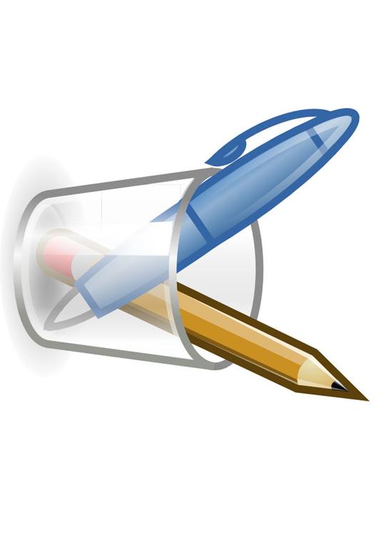 ustensiles d'écriture