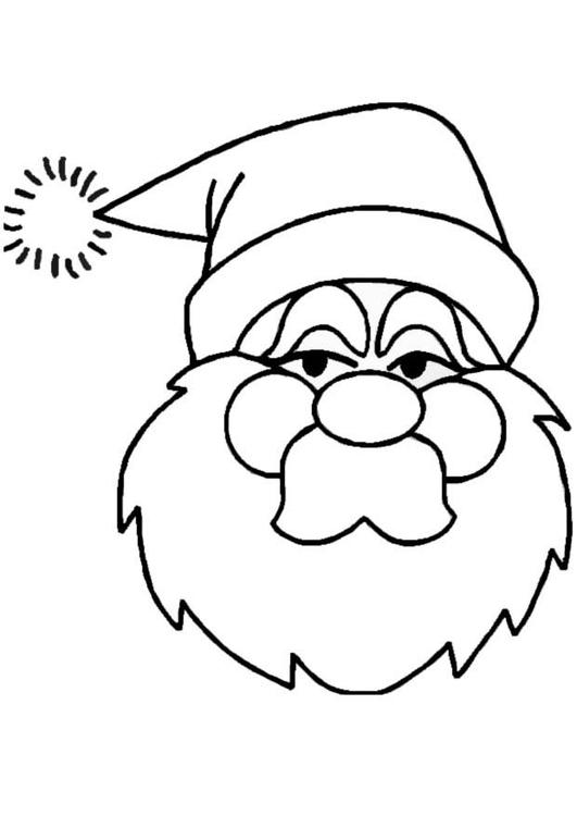 visage du père noël