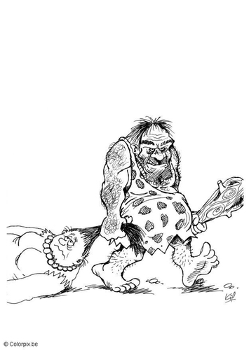 Coloriage préhistoire