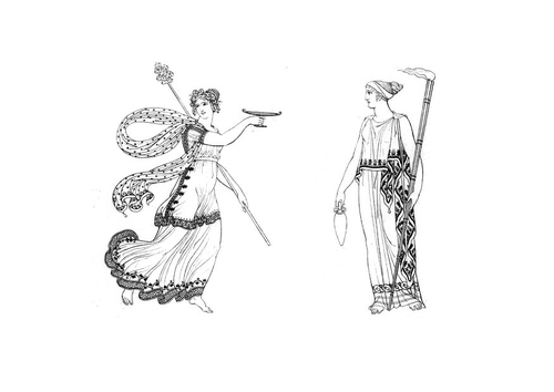 prêtre et  prêtresse de Ceres