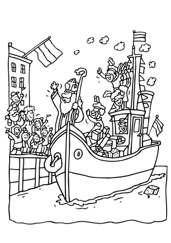 saint Nicolas et pères Fouettard