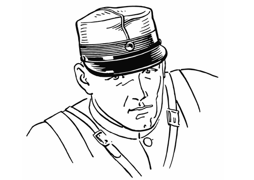 soldat avec képi