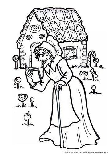 Coloriage sorcière