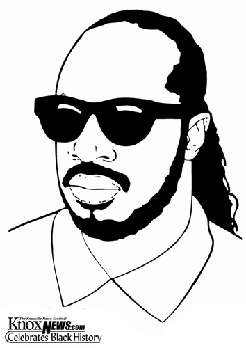 Coloriage Stevie Wonder