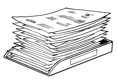 tas de papiers