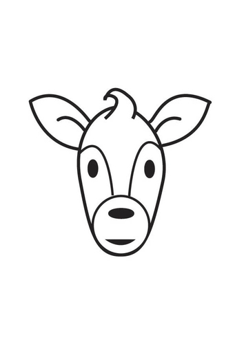 Coloriage Tête de biche