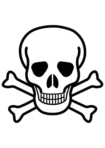 Coloriage tête de mort