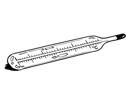 Coloriage thermomètre