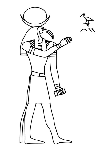 Coloriage Thot