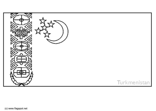 Coloriage Turkmenistan