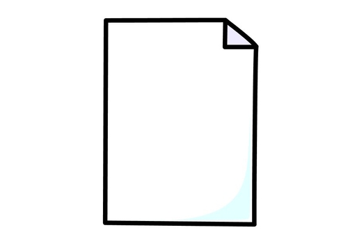 une feuille de papier