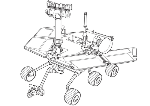 véhicule d'exploration sur mars