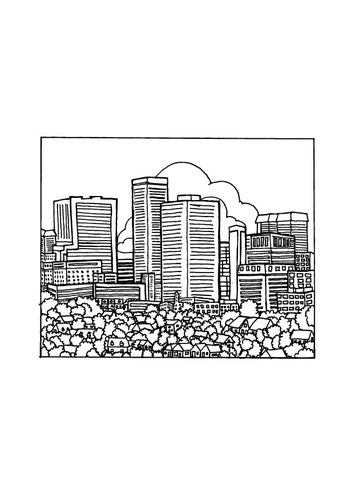 Coloriage ville