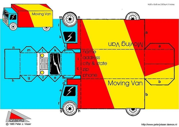 Bricolage camion de dÃ©mÃ©nagement