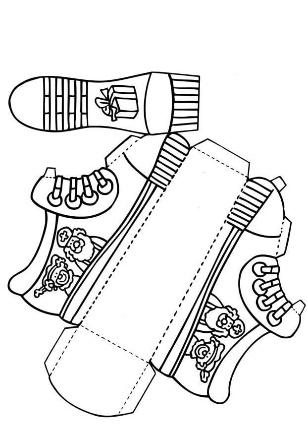 Bricolage chaussure de Saint Nicolas sans texte