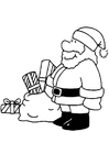 Coloriage père noël