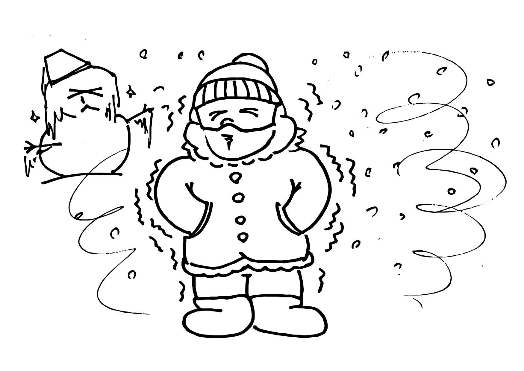 Coloriage 013b. froid-hiver