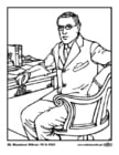 Coloriages 28 Woodrow Wilson