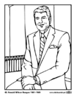 Coloriage 40 Ronald Wilson Reagan