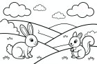 écureuil et lapin