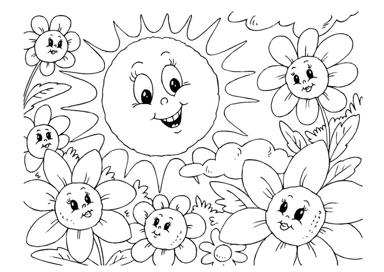 Coloriage Ã©tÃ©