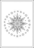 étoile de Noël avec de petites étoiles