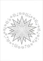 Coloriage Ã©toiles Ã  noÃ«l