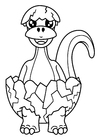 coloriage éclosions de dinosaures d'oeuf