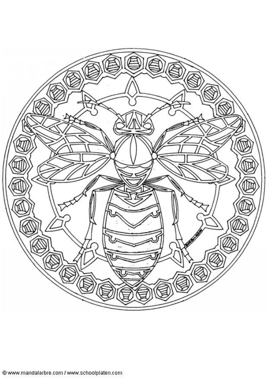 Coloriage abeille