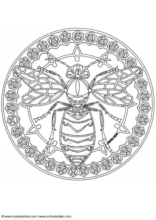 Coloriage abeille