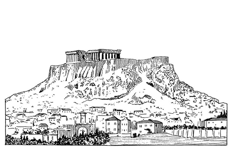Coloriage Acropolis
