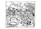 Coloriage Alexander combat les Perses