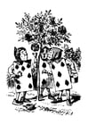 Alice au pays des merveilles - cartes vivantes