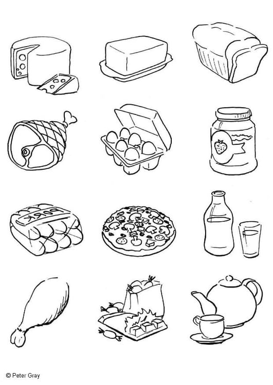 Coloriage alimentation