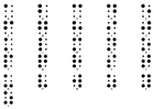 Coloriage alphabet braille