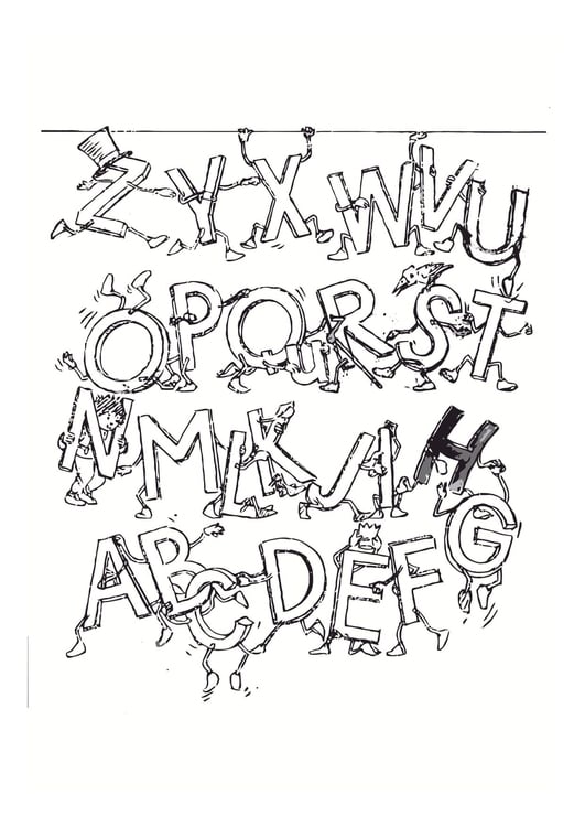 Coloriage alphabet