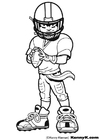Coloriages American Football