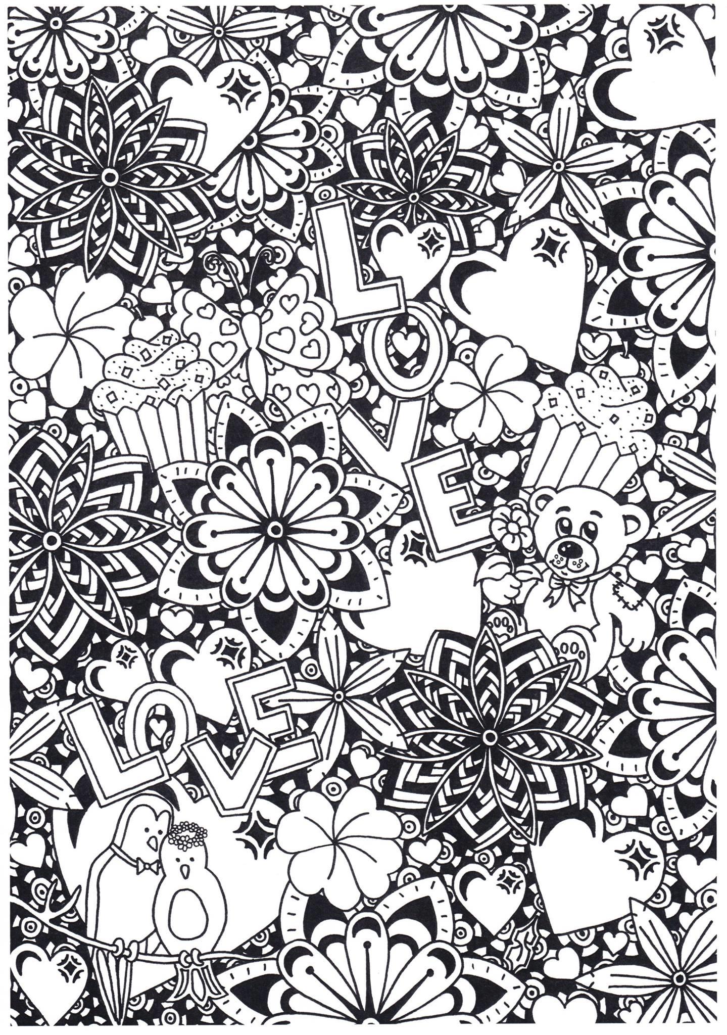Coloriage amour  Coloriages Gratuits à Imprimer  Dessin 31281
