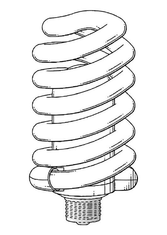 Coloriage ampoule Ã©conomique