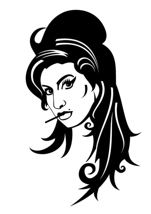 Coloriage Amy Winehouse