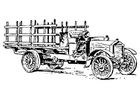 Coloriage ancien camion