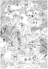 Coloriages animaux dans la jungle