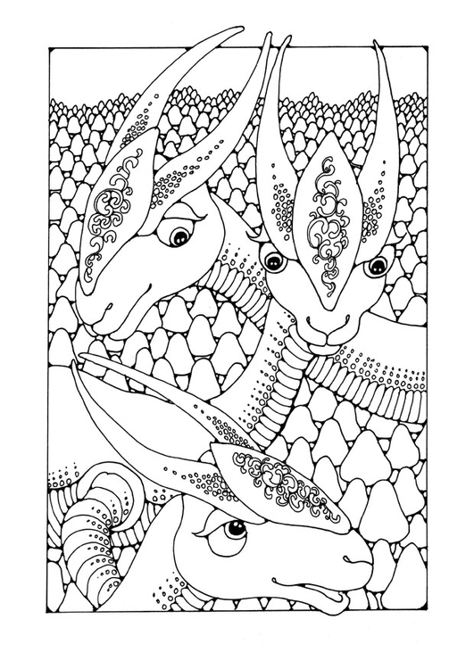 Coloriage animaux de fantasie