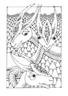 Coloriages animaux de fantasie