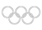 Coloriages anneaux olympiques