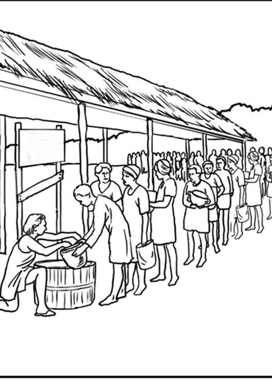 Coloriage approvisionnement en eau