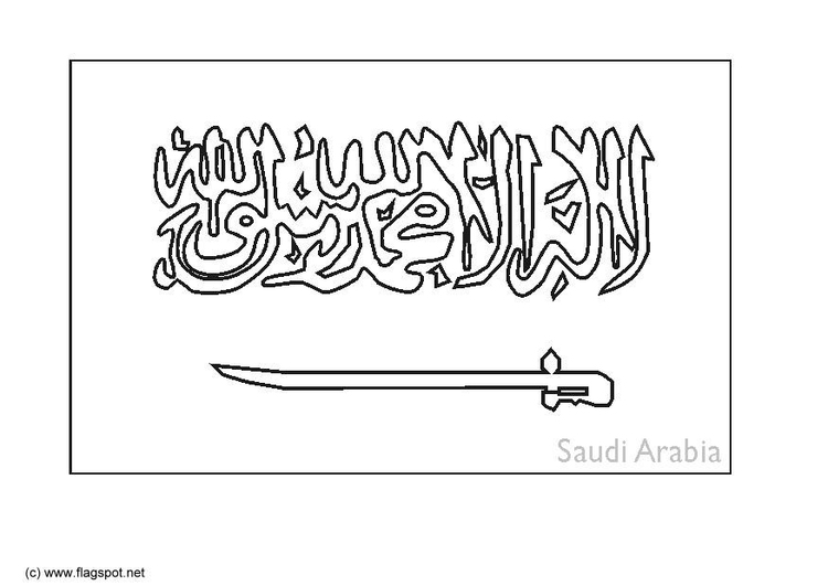 Coloriage Arabie Saoudite